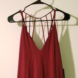 Express Maroon Red Dress Brand New